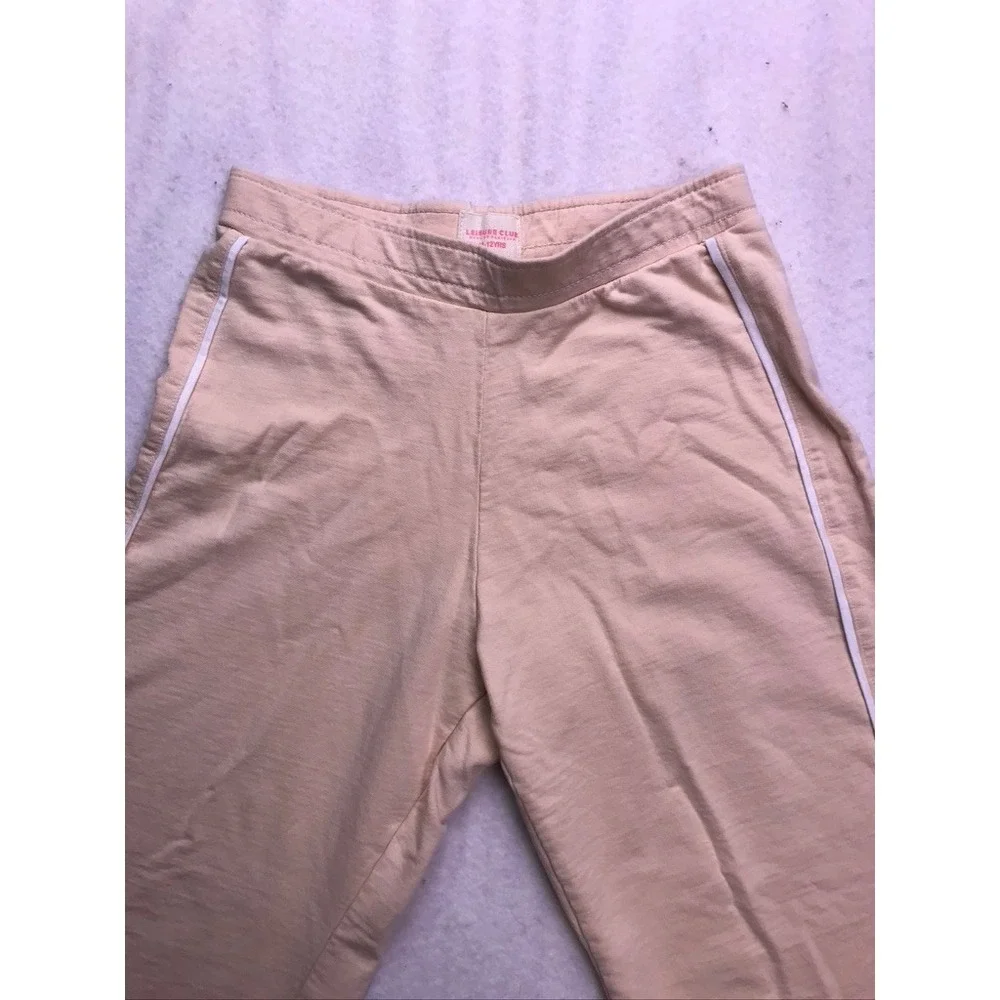 Leisure Club‎ Sweatsuit Kids 11-12YRS Beige Cotton Tracksuit Set